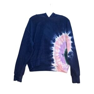 Wildfox Sweatshirt Hoodie Size S Tye Dye Hadley Navy Blue Pink Soft‎ Comfy Boho